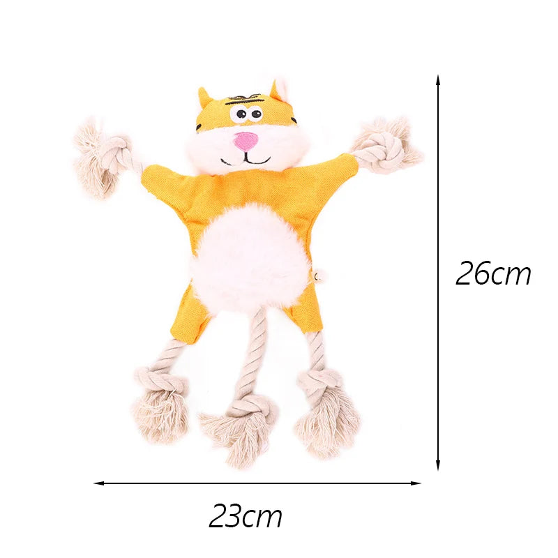 No Stuffed Squeaky Pet Toys for Small Medium Dogs Animals Shape with Knot Puppy Dog Chew Toy Chihuahua Pug Juguetes Para Perro