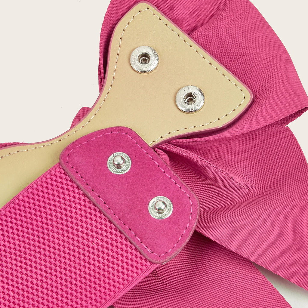Women Stretch Waist Belt Straps Elegant Wide Side Waistband Large Bow Elastic Belts For Girls Dress Coat Cummerbunds Corset