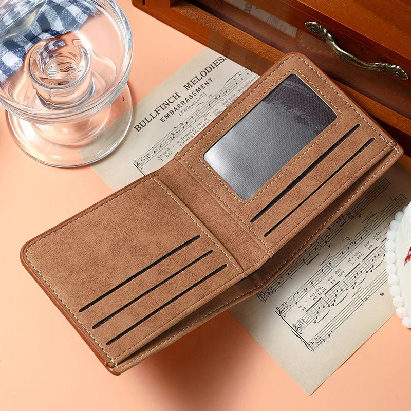 2026 New Wallet Men Short Dollar Clip Zipper Simple Soft Leather Lightweight