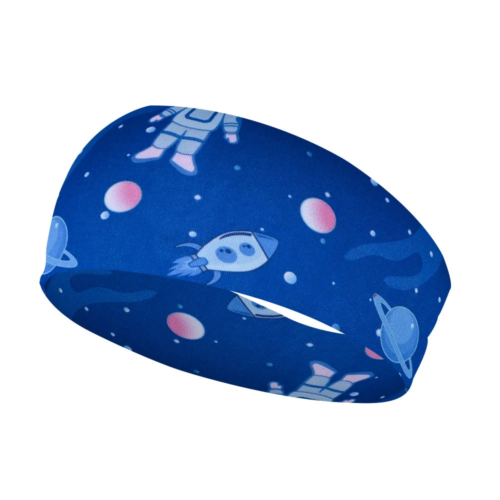 Boys Sports Non Slip Athletic Sweatband Football Headband Elastic Sweat Absorbing Hairband For Kids Basketball Soccer Baseball