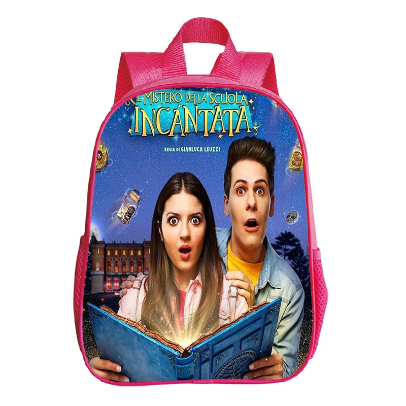 Kids Pink Backpack Me Contro Te Print Kindergarten Bag School Bags for Preschool Girls Cute Bookbag Toddler Softback Book Bags