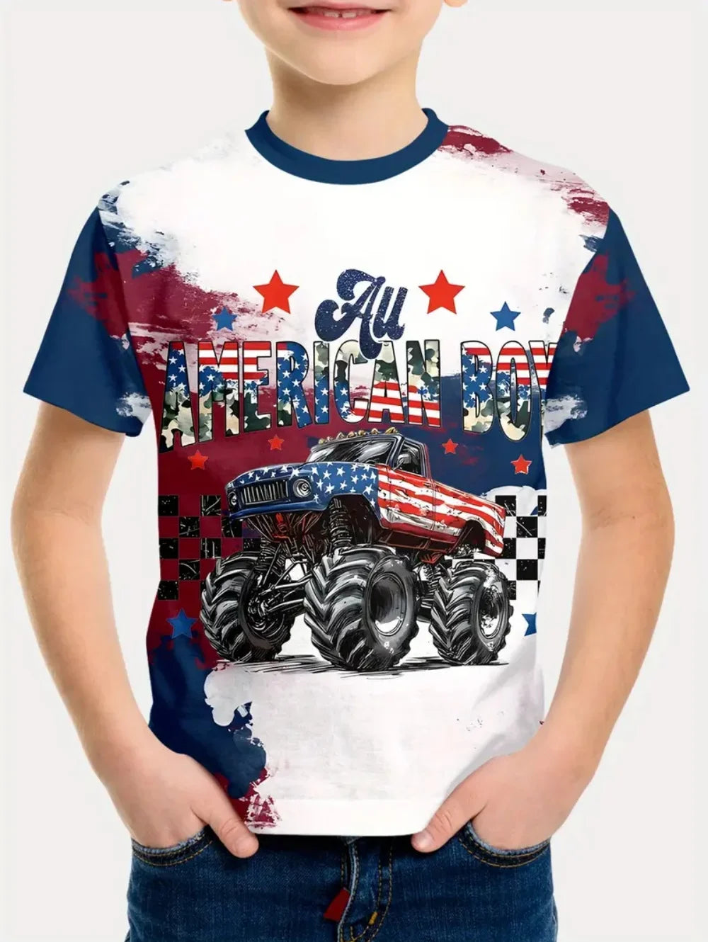 Kids Clothes Boys T Shirt Short Sleeve Stylish Car Racing Graphic T Shirts Children Summer Clothes Casual Streetwear Boy Clothes