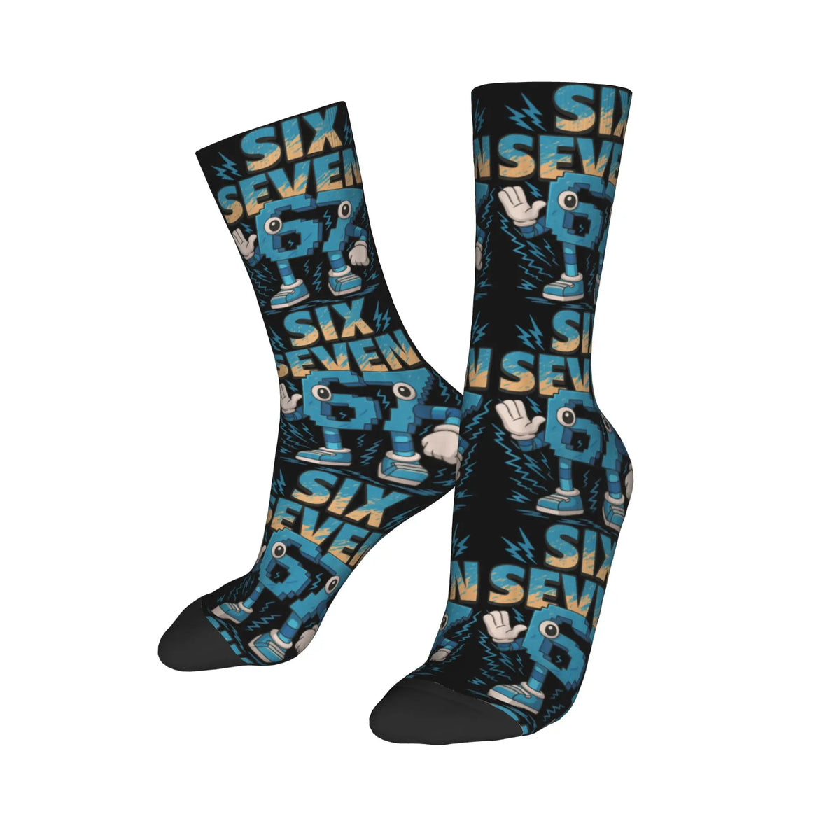 Adults Men Socks Meme 67 Six Seven 6 7 Italian Brainrot  Stockings Winter Novelty Warm Soft Socks Sports Anti Bacterial Socks