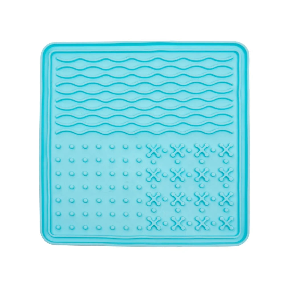 Pet Licking Silicone Mat, Slow Feeder Dish for Dogs, Silicone Suction Cup for Dog Bathing, Food Training Dog Feeder Supplies
