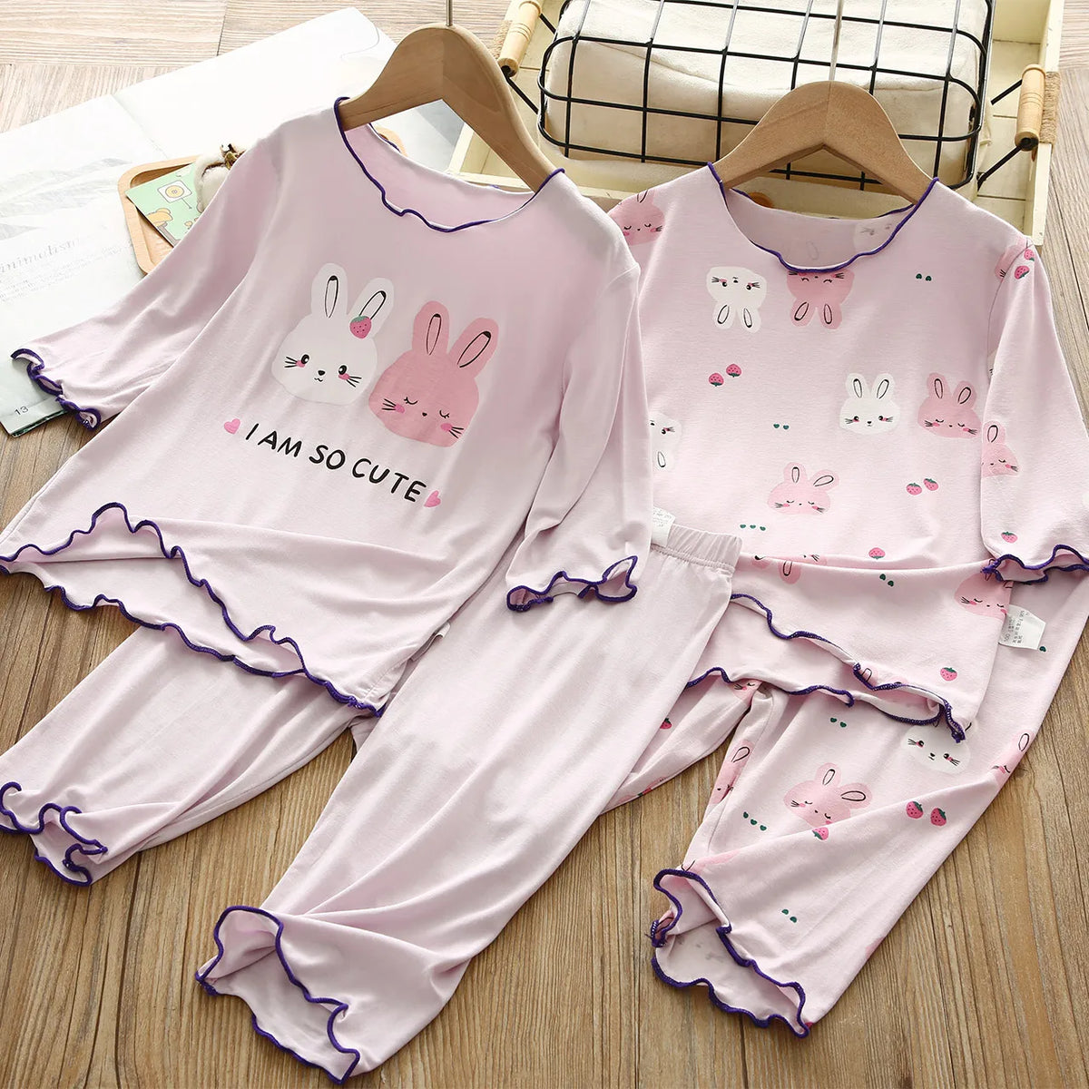Kids Set Women Pajama Girl Women's Pajamas for Teen Girl Girl's Summer Pajamas Child House Clothing Girls Pyjama Set Loungewear