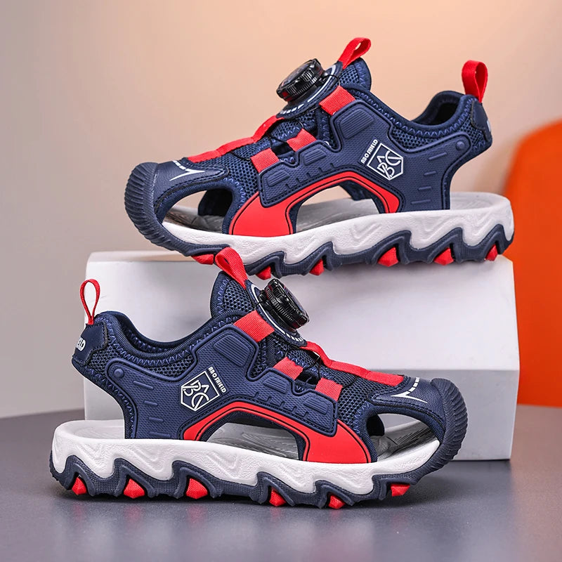 Fashion Kids Sandals Breathable Boys Non Slip Beach Sandals Outdoor Summer Children's Girl Closed Toe Sandals