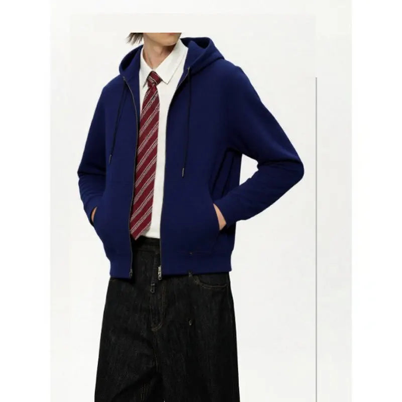 2026 Men's Sweater with Hat Casual Fashion Versatile Long Sleeve Trend Autumn Sports