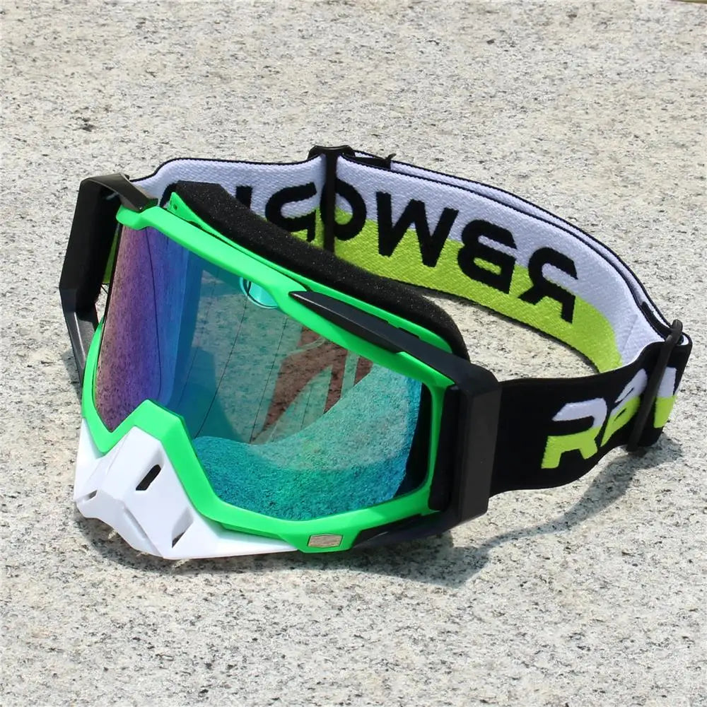 Men's Retro Motorcycle Sunglasses Night Vision Motocross Safety Protective MX Driving Glasses Vintage Helmet Goggles