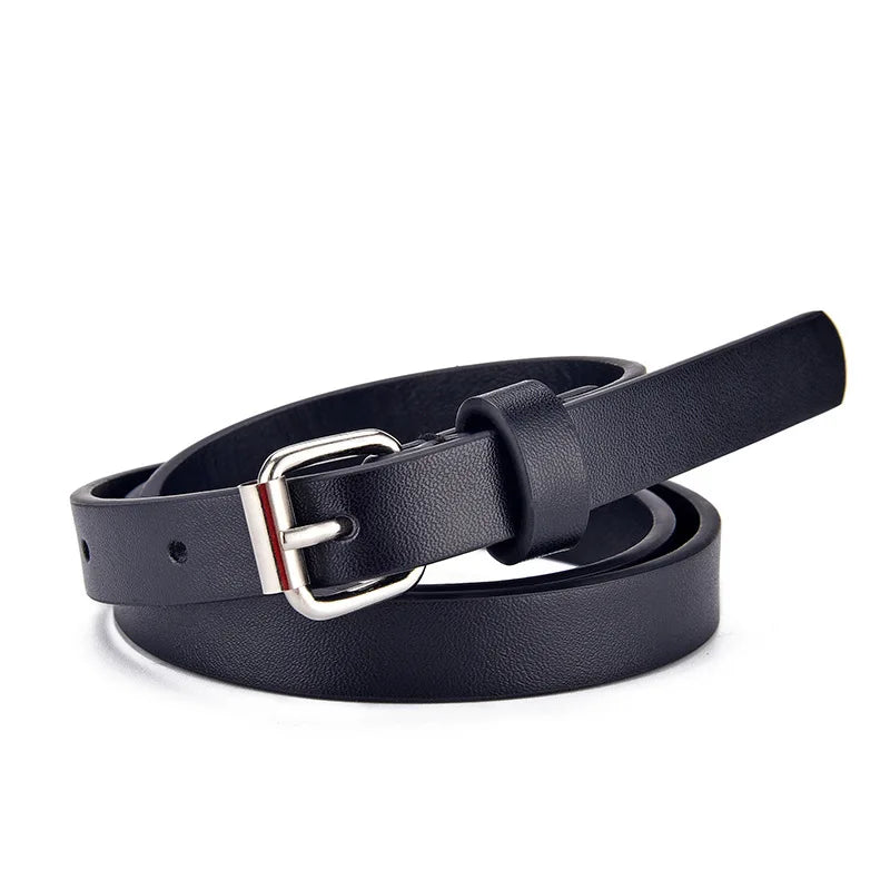 New Children's Belt Fashion Glitter Thin Belt Casual Trend Youth Belt Primary School Boys and Girls' Belts Jeans Short Belt