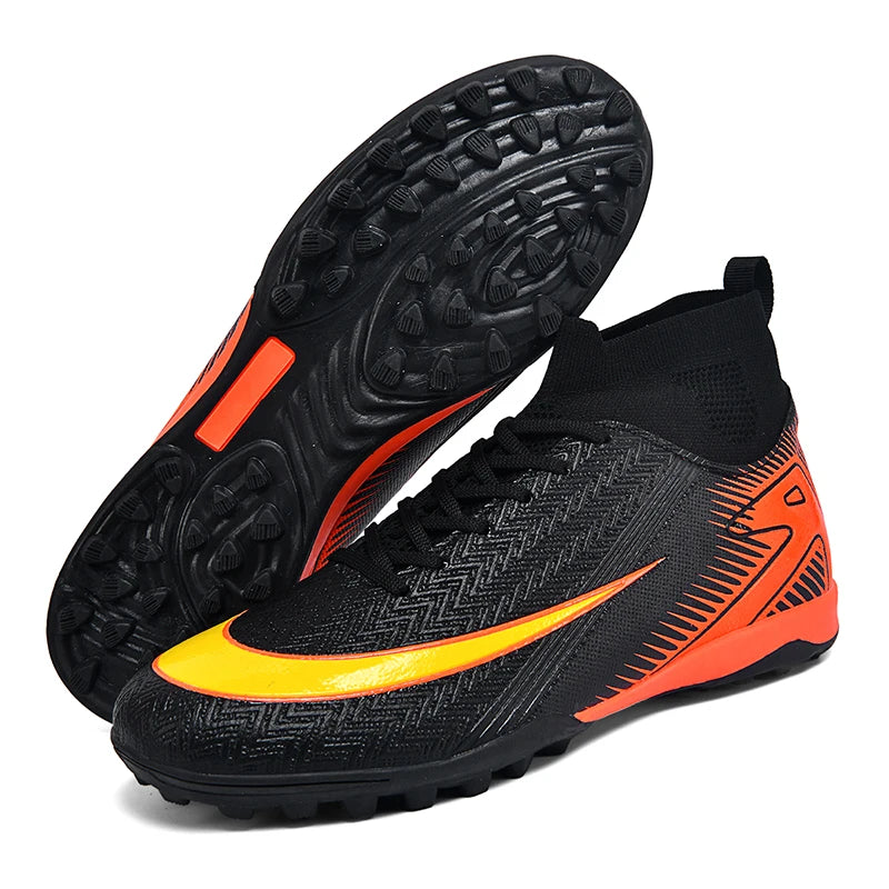 New Men Football Boots Kids Cleats Grass Soccer Shoes Futsal Indoor Ankle Match Training TF/FG Hot-selling Sport High-quality