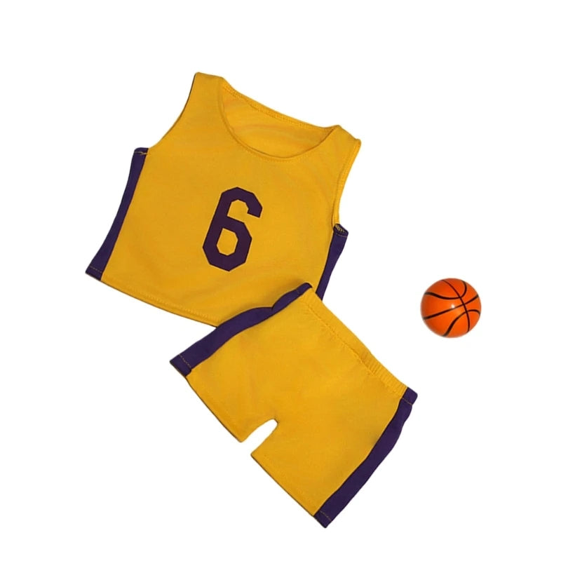 Baby Photography Costume Basketball Clothing Outfit Newborn Photography Props for 0-2 Month Boy Girl Photo Clothes 15UB