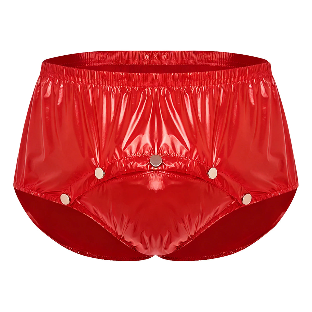 Swimwear Men's Metallic Shorts Waterproof Swimming Trunks Elastic Waistband Built-in Briefs Swim Boxer Shorts Athletic Swimsuit