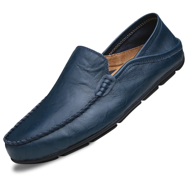 loafers shoes for  Men Casual Shoes Italian Brand Leather Loafer Slip on Men's Flats Male Driving Shoes Sneaker High-quality 、