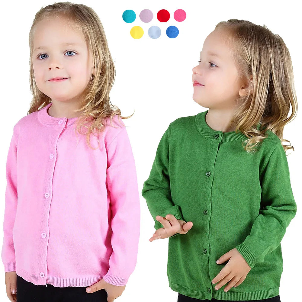 Red Sweater Cardigans for Kids Baby Clothes Toddler Boy Girl School Cardigan Cotton Korean Girls Knitwear Infantil Clothing Bebe