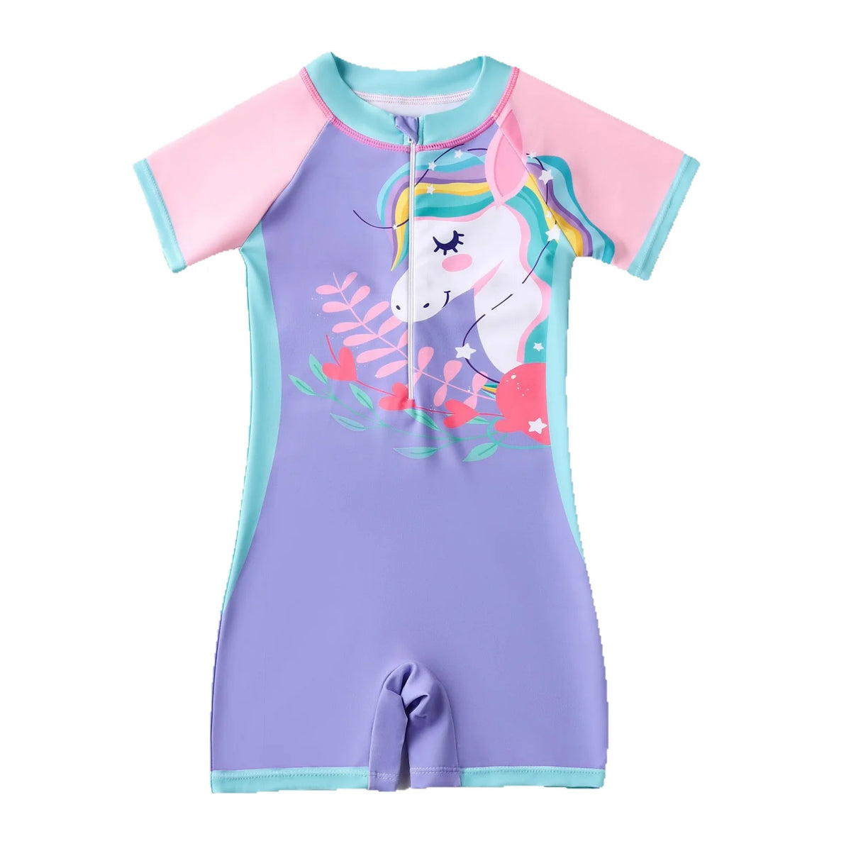 Children's swimsuits boys and girls' one-piece quick drying swimsuits small medium and large children's new girls' swimsuits