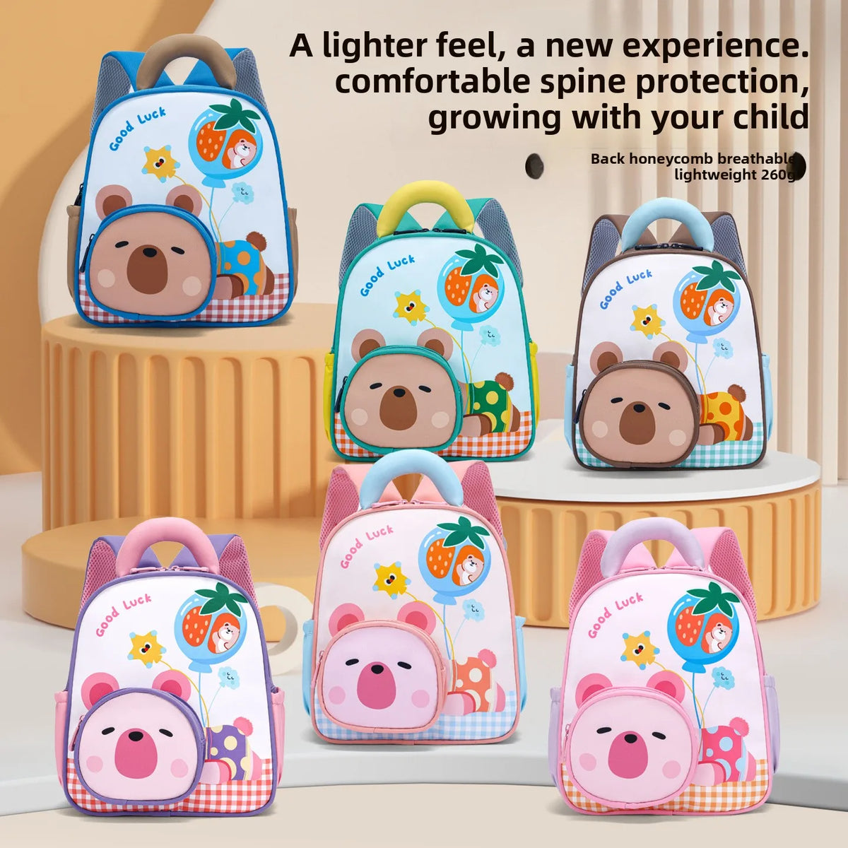 Kids Backpack for Preschool 2026 New Cute Toddler Girls School Bag Cartoon Print Children Kindergarten Backpack for Boys
