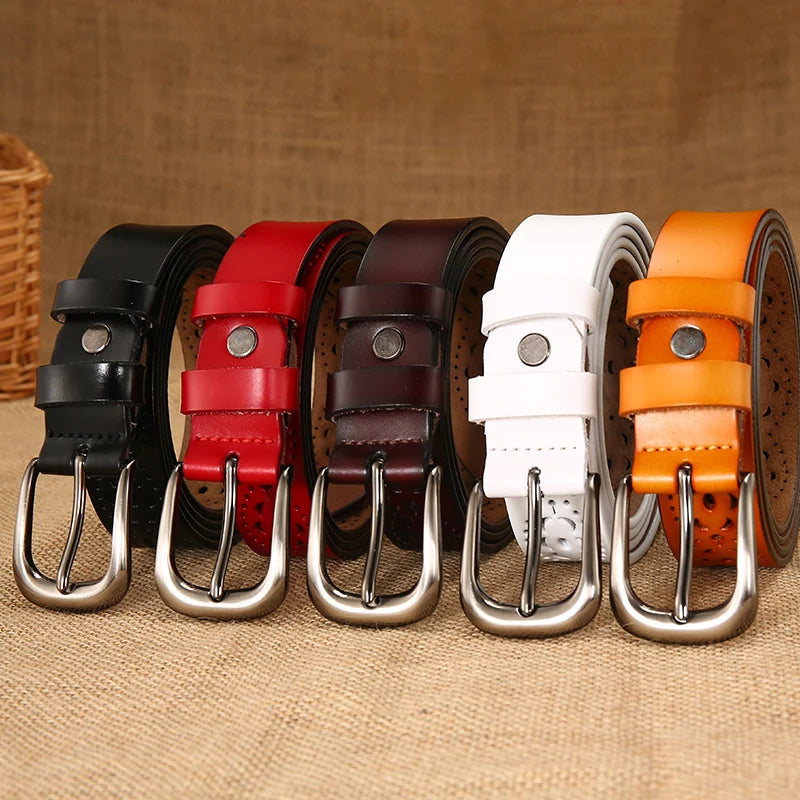 2026 new Women Belts Needle buckle belt 5 colors Cutout fashion belt Belts For Women Ceinture Femme belt female