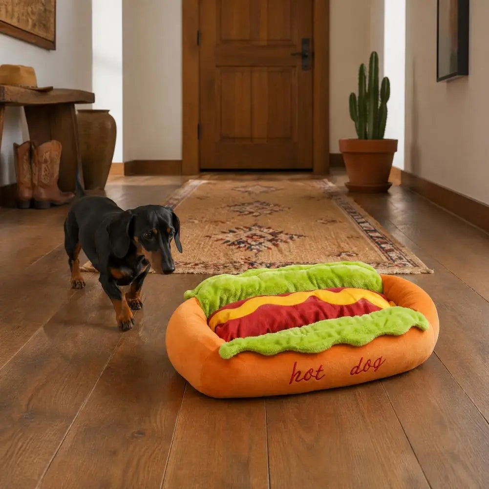 Pet Bed Hot Dog House Lounger Bed Kennel Mat Soft Fiber Pet Dog Puppy Warm Removable Washable Waterlon for Cats