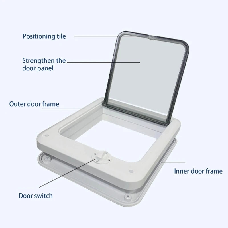 Flap Pet Door Dogs Flap Door 4 Ways Controllable Cats Door Dog Access Door Pet Entry Gate Door Convenient Pet Accessories 87HA