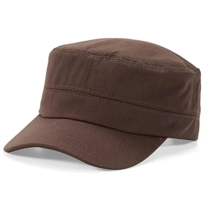 Hat Men's Flat Military Hat Is Simple And Versatile, Middle-Aged Hat Spring And Autumn Duck Tongue Casual Fashion New Style