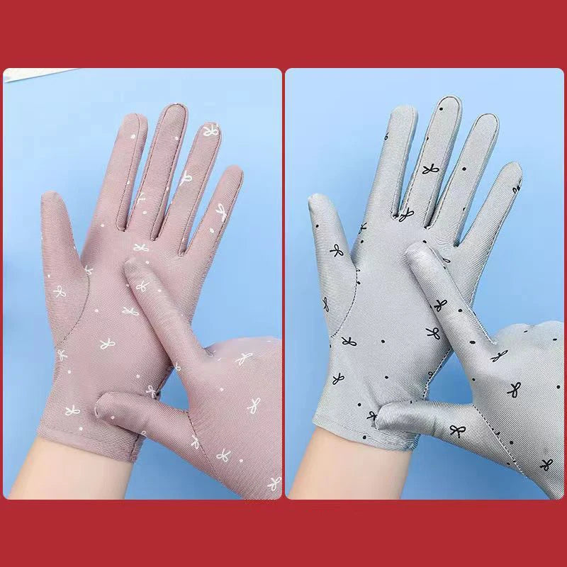 Summer Gloves for Women: Breathable Driving Mitten, Sunscreen Protection, for Girls.