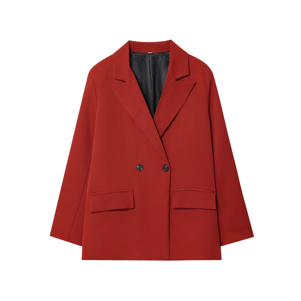 KONDALA Vintage Office Lady Chic Blazer Women V Neck Long Sleeve Pockets Loose Jacket Fashion 2026 Spring Summer Elegant Outwear