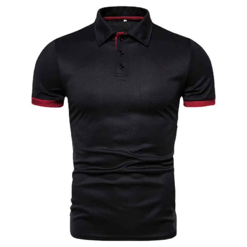 2026 New Mens Polo Shirts Solid Color Short Sleeve Men Polo Shirt Leisure Lapel Man Polo Shirt For Male Tops Shirts