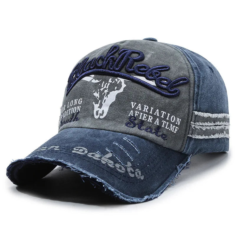 Dome Hats Men Trendy Black Retro brooklyn Letter Embroidery Baseball Cotton Adjustable Casual Hat Hip Hop Sun Hats
