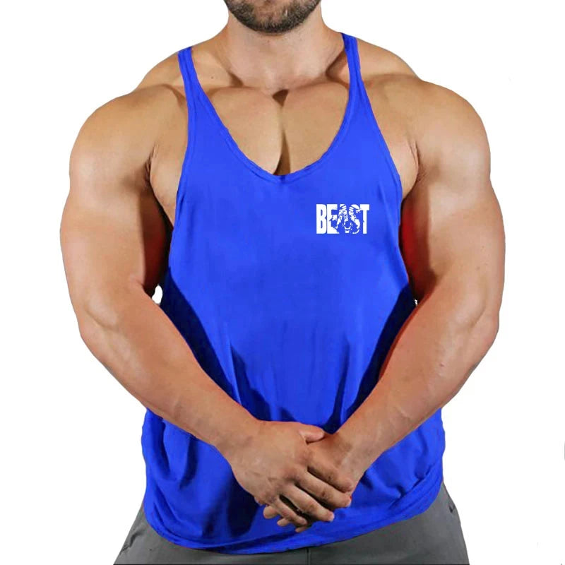 Men's Vest Sportswear Singlet Brand Vests Bodybuilding and Fitness Stringer Singlets Undershirt Man Clothing Muscular Shirt Gyms