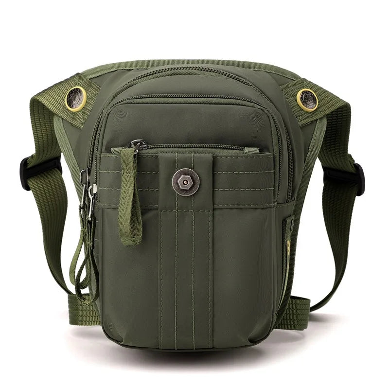 Men Drop Leg Bag Waist Fanny Pack Cross Body Bag Motorcycle Rider Travel Hiking Outdoor Sports Multi-Pocket Thigh Hip Belt Bags