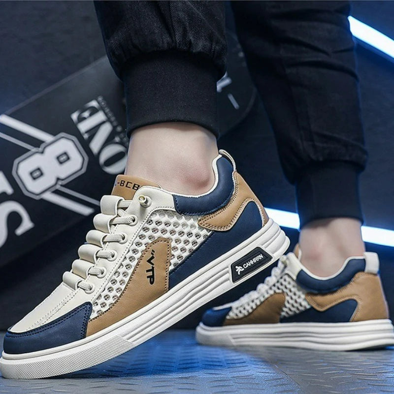 Men's Shoes Mesh Loafers Fashion Lightweight Male Casual Shoes Low Top Soft Sole Sneakers Slip on Flat Men Tennis Shoes Zapatos