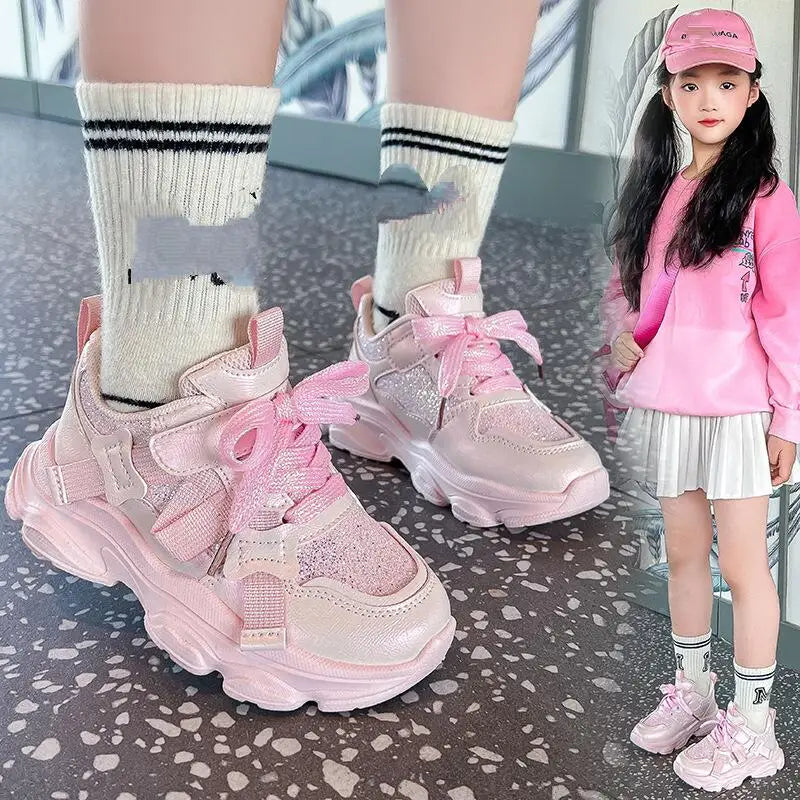 Children's Sneakers 2026 Light Athletic Kids Running Shoes Fashion Girls Boys Shoes Outdoor Casual Snekaker Walking Shoes New