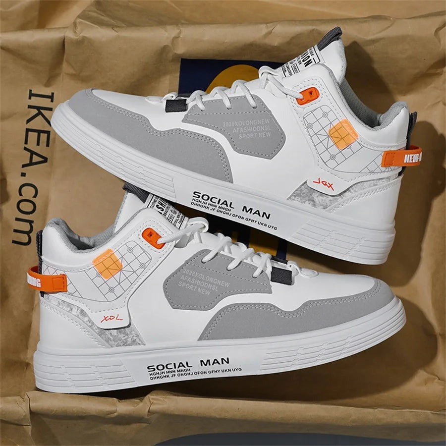 Men's Casual Sport Shoes Anti-Slip Good Grip Outdoor Versatile Skate Shoes Comfortable All Seasons Men Footwear
