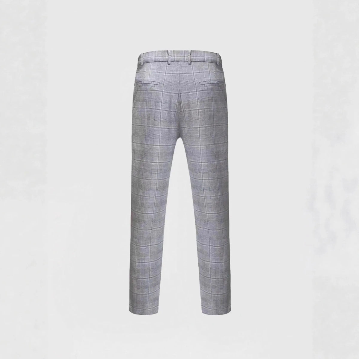 Men Suits  Two Pieces Blazers Ankle Length Straight Pants Plaid Blazer Zipper Fly Business Spliced Summer Office Male 2026