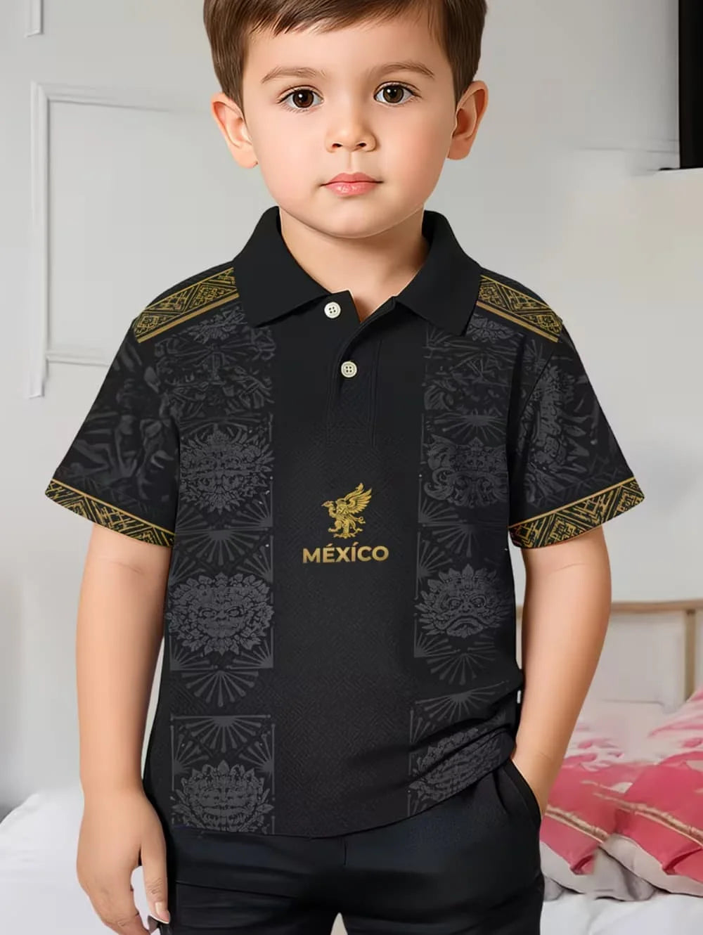 Kids Polo Shirts Striped Print Short Sleeve Polo Shirt for Boys Ummer Outdoor Casual Round Neck Fashion Boys Children's Clothing