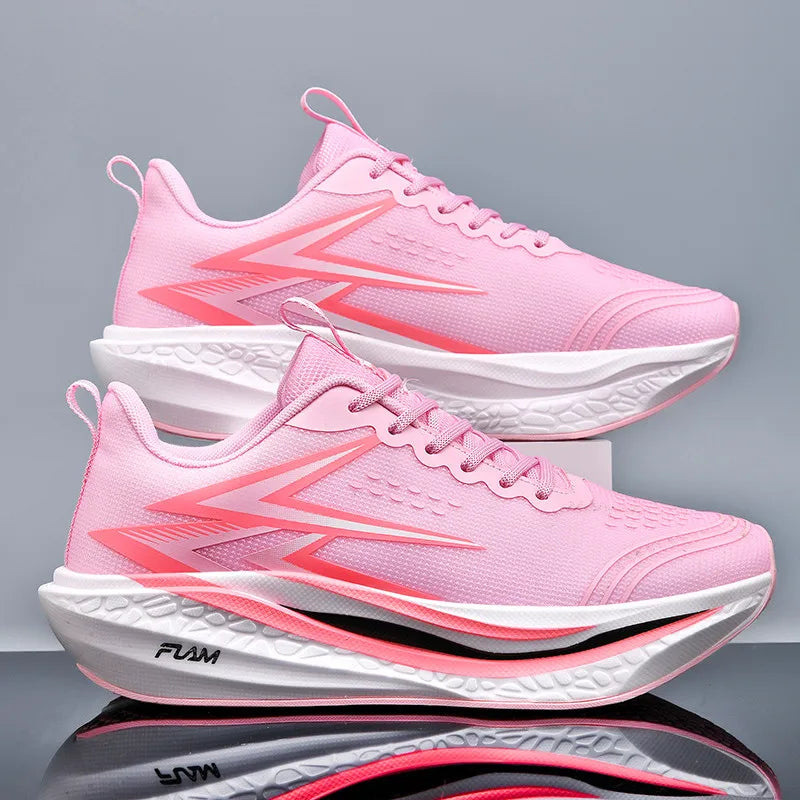 Sports Running Shoes Speciality Marathon Men Breathable Lightweight Carbon Board Women's Comfortable Athletic Nonskid Sneakers