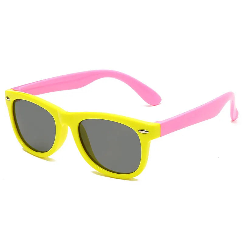 Kids Silicone Sunglasses Boys and Girls Fashion Trend Polarised Sunglasses Outdoor Travel Portable Sunglasses