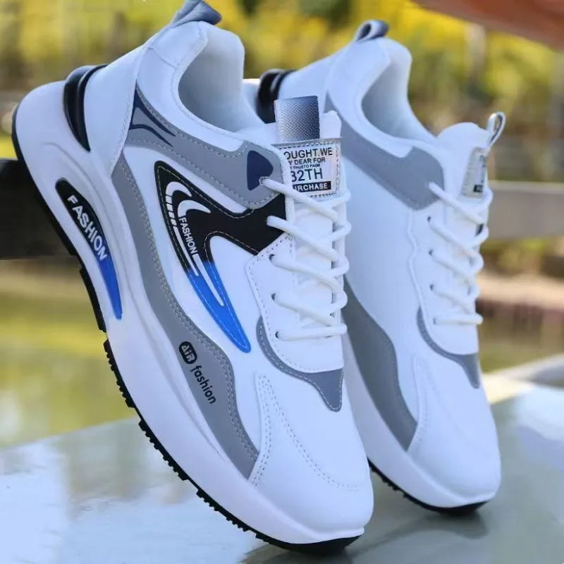 Shoes for Men Lightweight Pu Leather Casual Shoes 2025New Men's Sneakers Fashion Men Tennis Shoes Breathable Sport Running Shoe