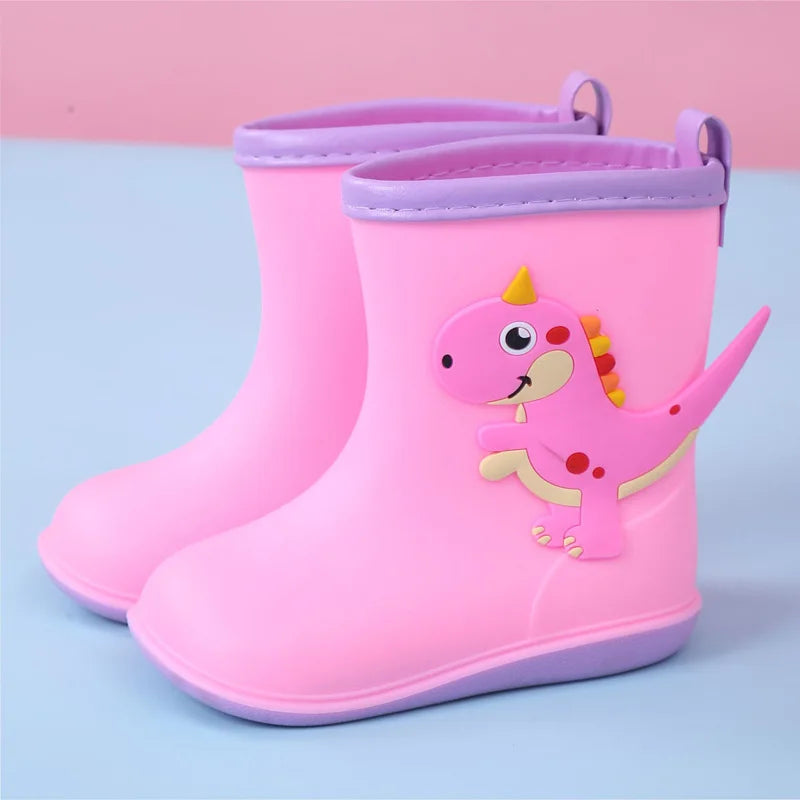 Cartoon children shoes for rain PVC rubber boots kids baby rainboots shoes children's water shoes boys girls rain boots CSH788