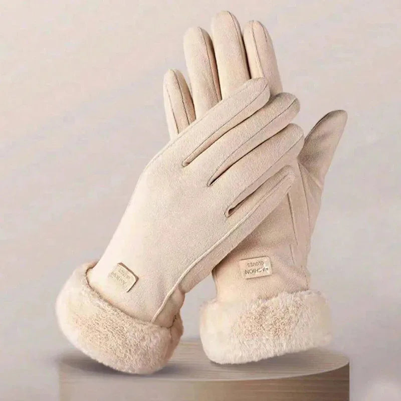 Women's Gloves Warm Windproof Winter Gloves For Women Cold Resistant Touch Screen Gloves Finger gloves Christmas Accessories
