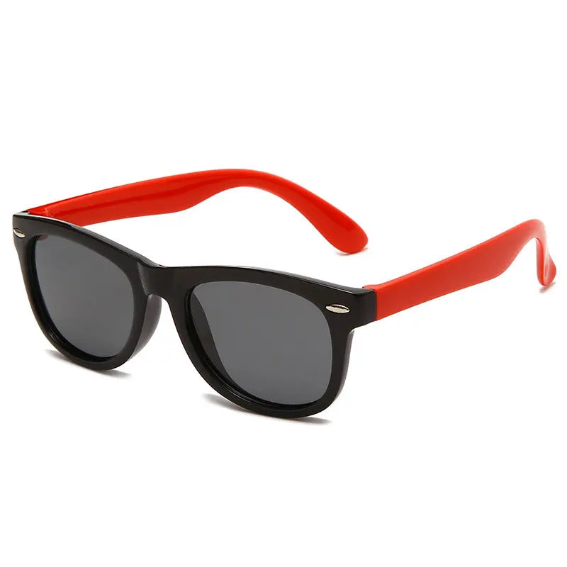 Kids Silicone Sunglasses Boys and Girls Fashion Trend Polarised Sunglasses Outdoor Travel Portable Sunglasses