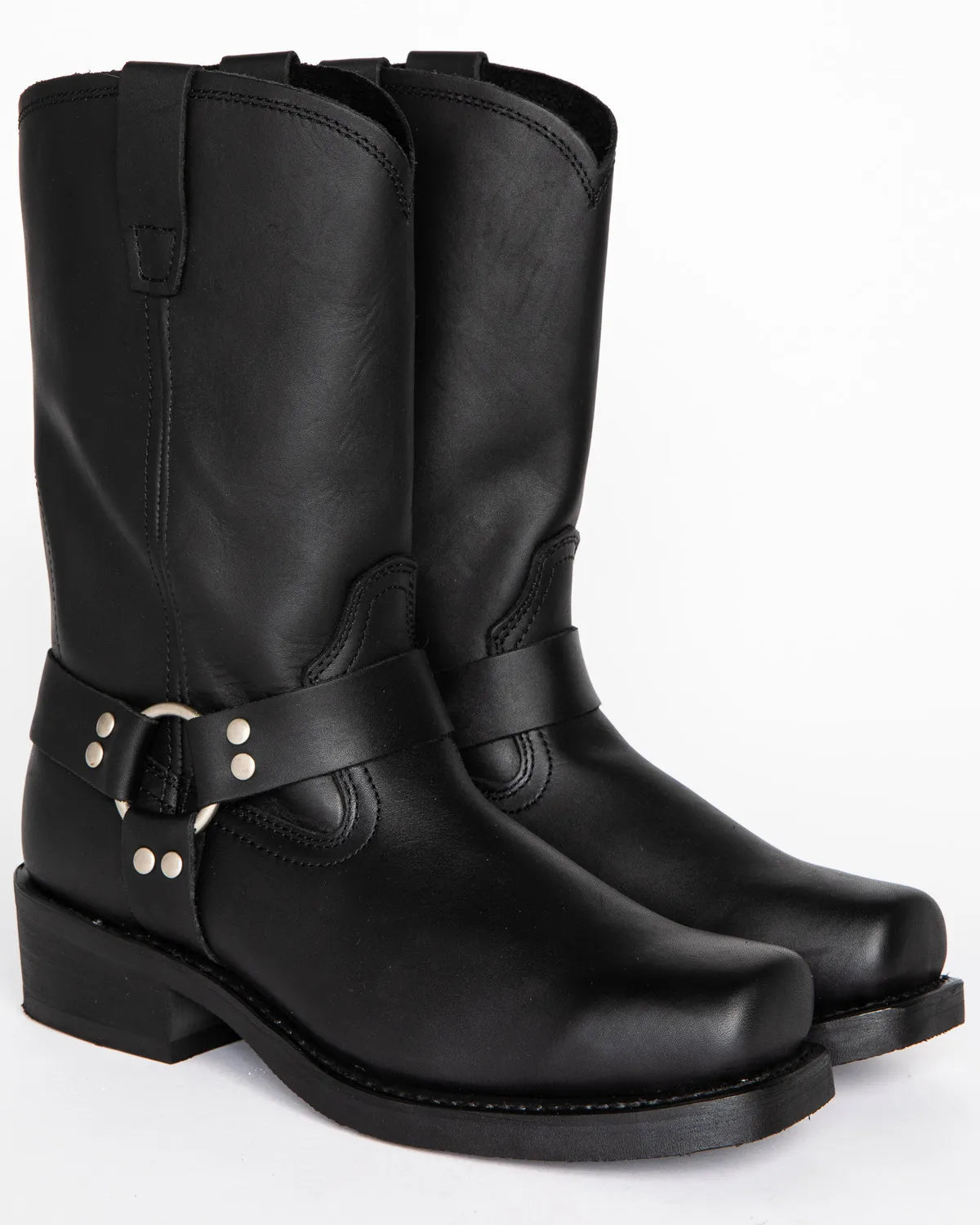 Men's Boots Handmade Men's Embroidery Thick Heel Mid-tube Boots European American Style Western Cowboy Boots Plus Size 39-48