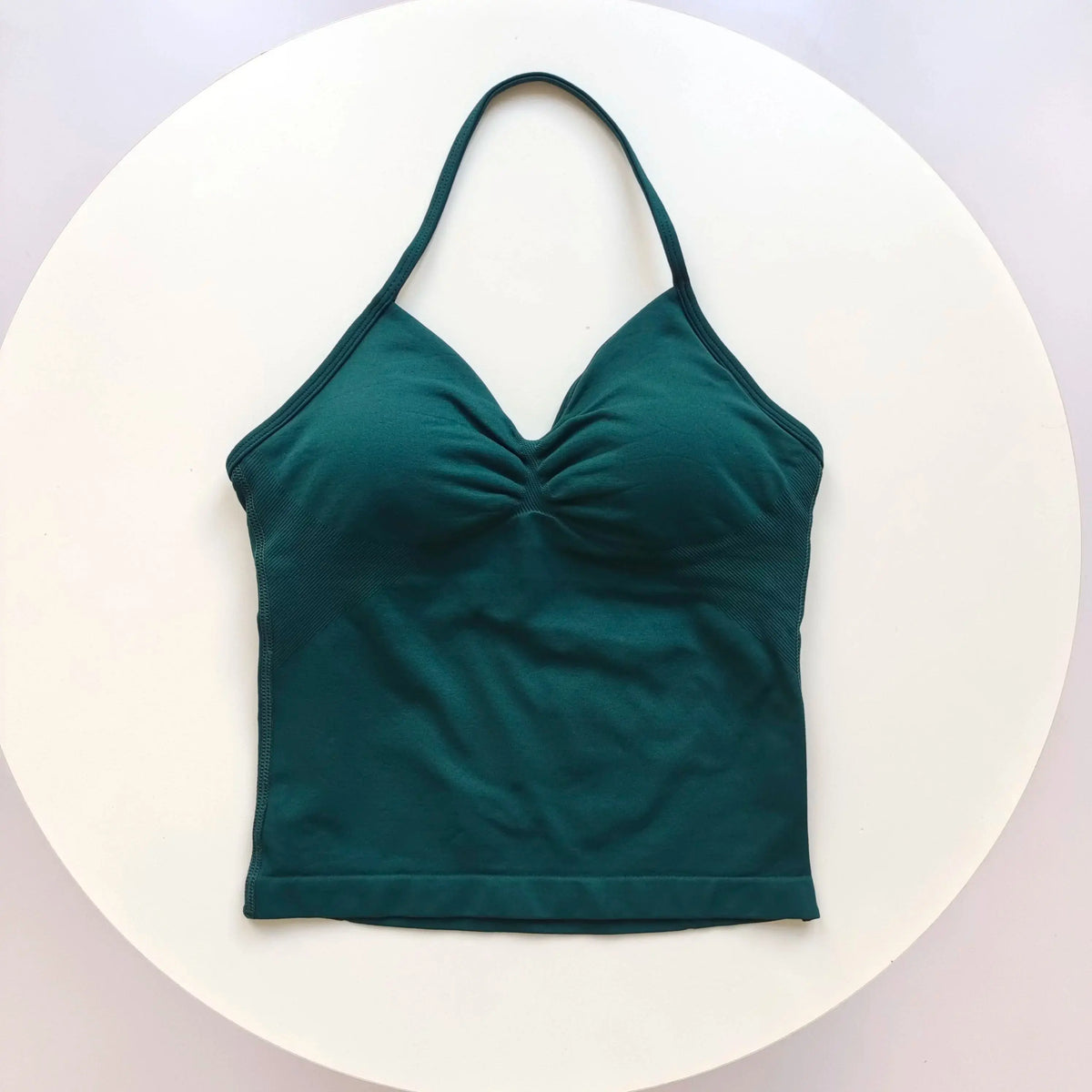 Women's Sexy Sports Bra - Open Back Design, Breathable Stretchy Fabric for Yoga - Elegant Solid Color All-Season Activewear