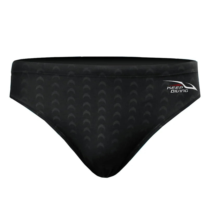 Professional Sharkskin Swim Competition Briefs Men Sport Trunks Waterproof Shorts Swimwear Quick Dry Swimsuit Breathable Briefs