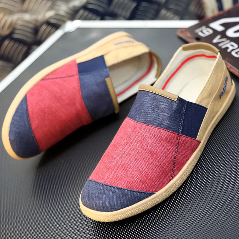 Men's Loafers Summer Slip On Canvas Shoes Men Casual Shoes For Men Flat Fisherman's Shoes Women Breathable Men's Espadrilles