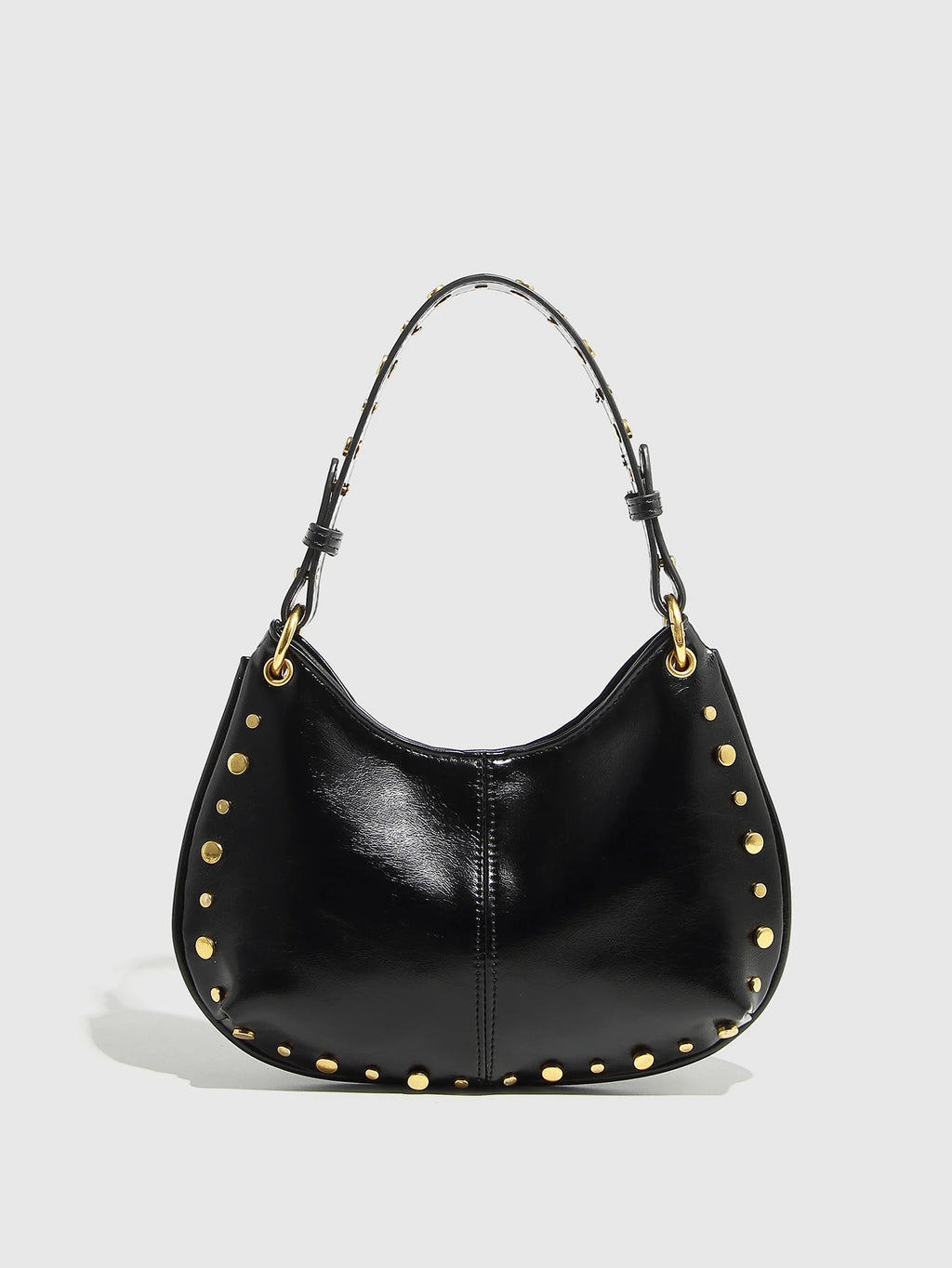 2025 New Fashion Trendy Underarm Bag Riveted Handbag Chain Shoulder Bag Boston Crossbody Bag