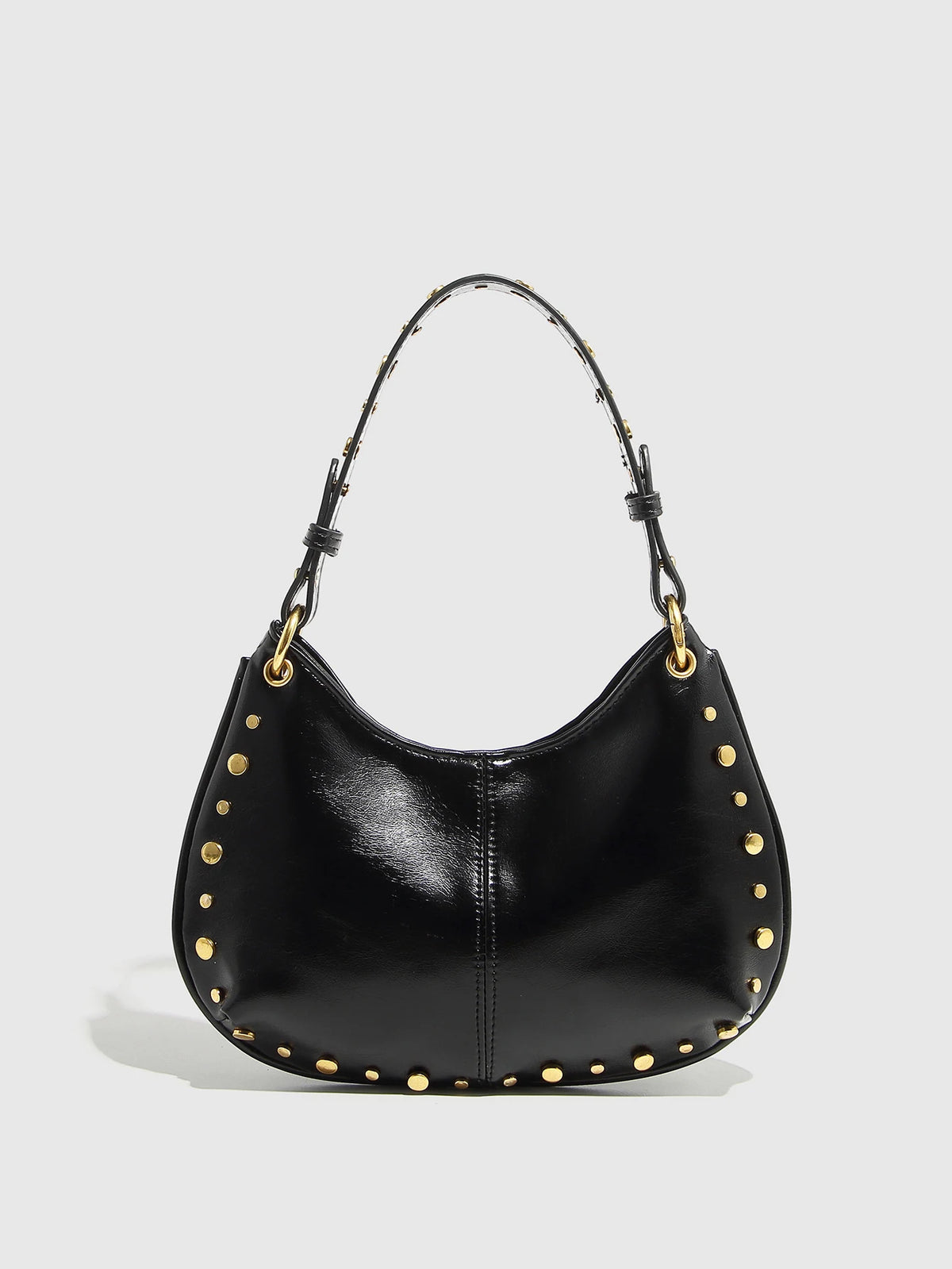 2025 New Fashion Trendy Underarm Bag Riveted Handbag Chain Shoulder Bag Boston Crossbody Bag