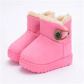 Warm Kids Snow Boots For Children New Toddler Winter Princess Child Shoes Non-slip Flat Round Toe Girls Baby Lovely Boots