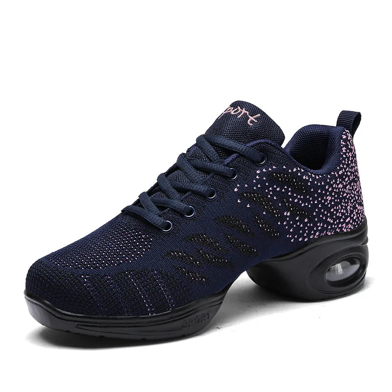 Dancing Shoes For Women Sports Feature Modern Dance Jazz Shoes Soft Outsole Breath Dance Shoes Women Waltz Sneakers Hip Hop Shoe