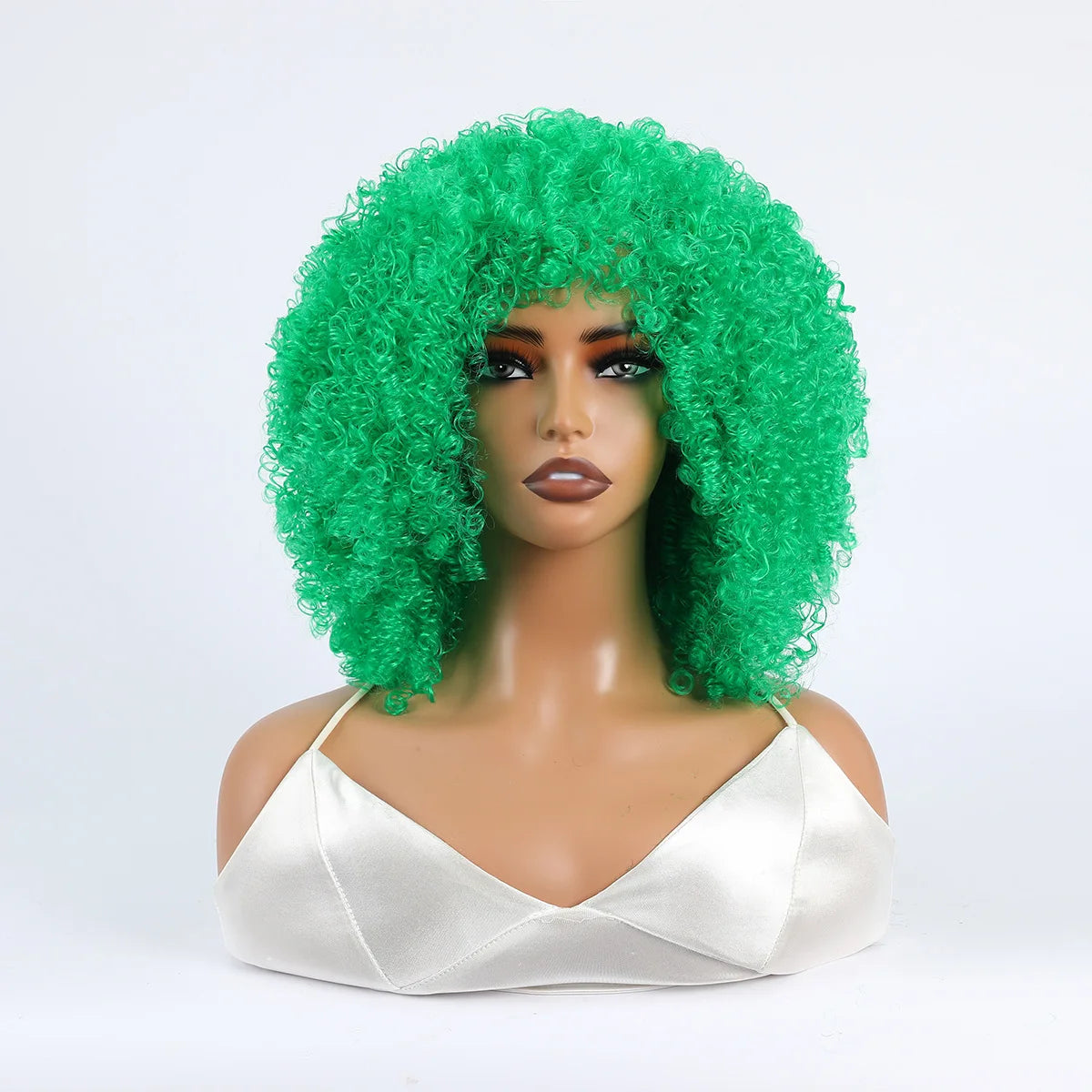 Women's Wigs African Fashion Bold Curls Synthetic Fiber Wigs
